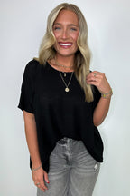  Zen Zone Oversized Knit Pocket Top - BACK IN STOCK - Madison and Mallory