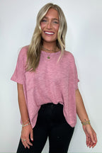Zen Zone Oversized Semi-Sheer Knit Pocket Top - BACK IN STOCK - Madison and Mallory