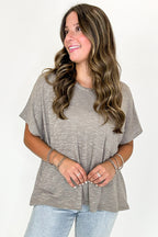 Zen Zone Oversized Semi-Sheer Knit Pocket Top - BACK IN STOCK