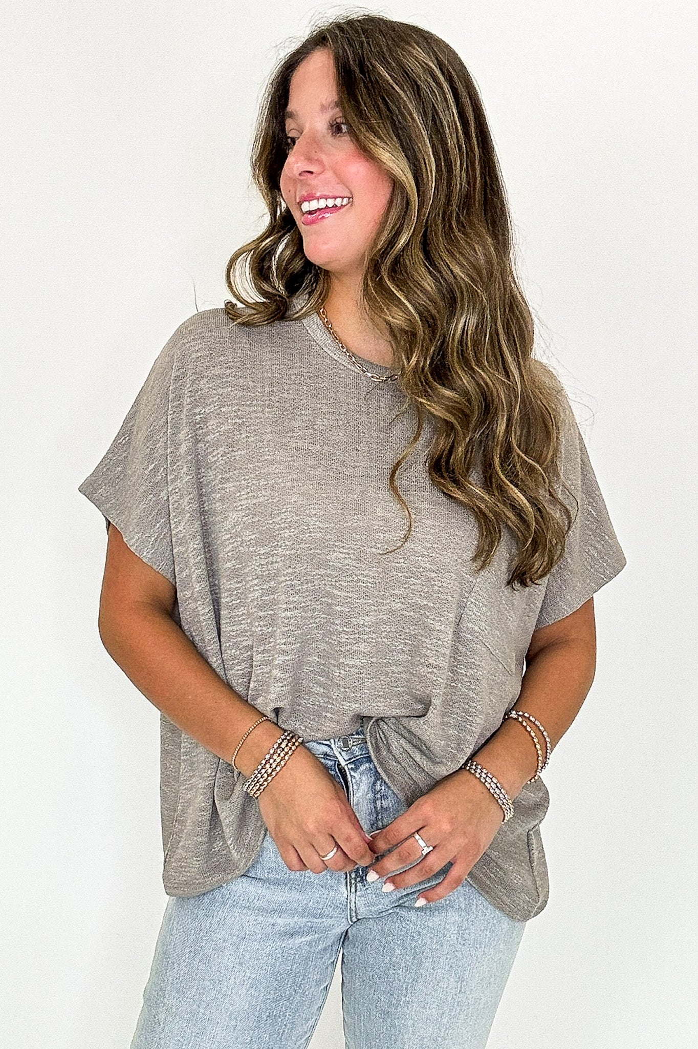 Zen Zone Oversized Knit Pocket Top - BACK IN STOCK - Madison and Mallory