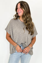 Zen Zone Oversized Semi-Sheer Knit Pocket Top - BACK IN STOCK - Madison and Mallory