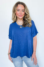Zen Zone Oversized Semi-Sheer Knit Pocket Top - BACK IN STOCK - Madison and Mallory
