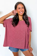 Zen Zone Oversized Semi-Sheer Knit Pocket Top - BACK IN STOCK - Madison and Mallory