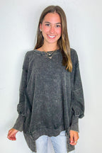 August Glow Acid Wash Pullover -  BACK IN STOCK