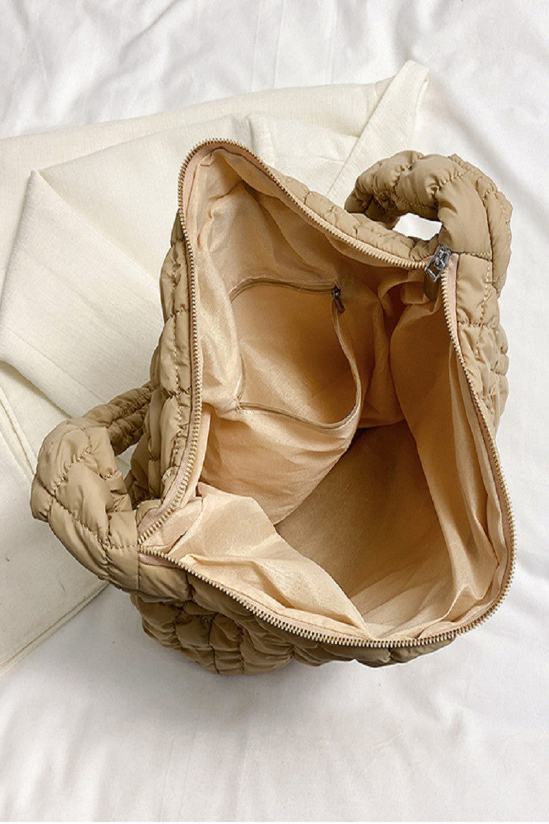  Emeline Puffer Quilted Carryall Bag - BACK IN STOCK - Madison and Mallory