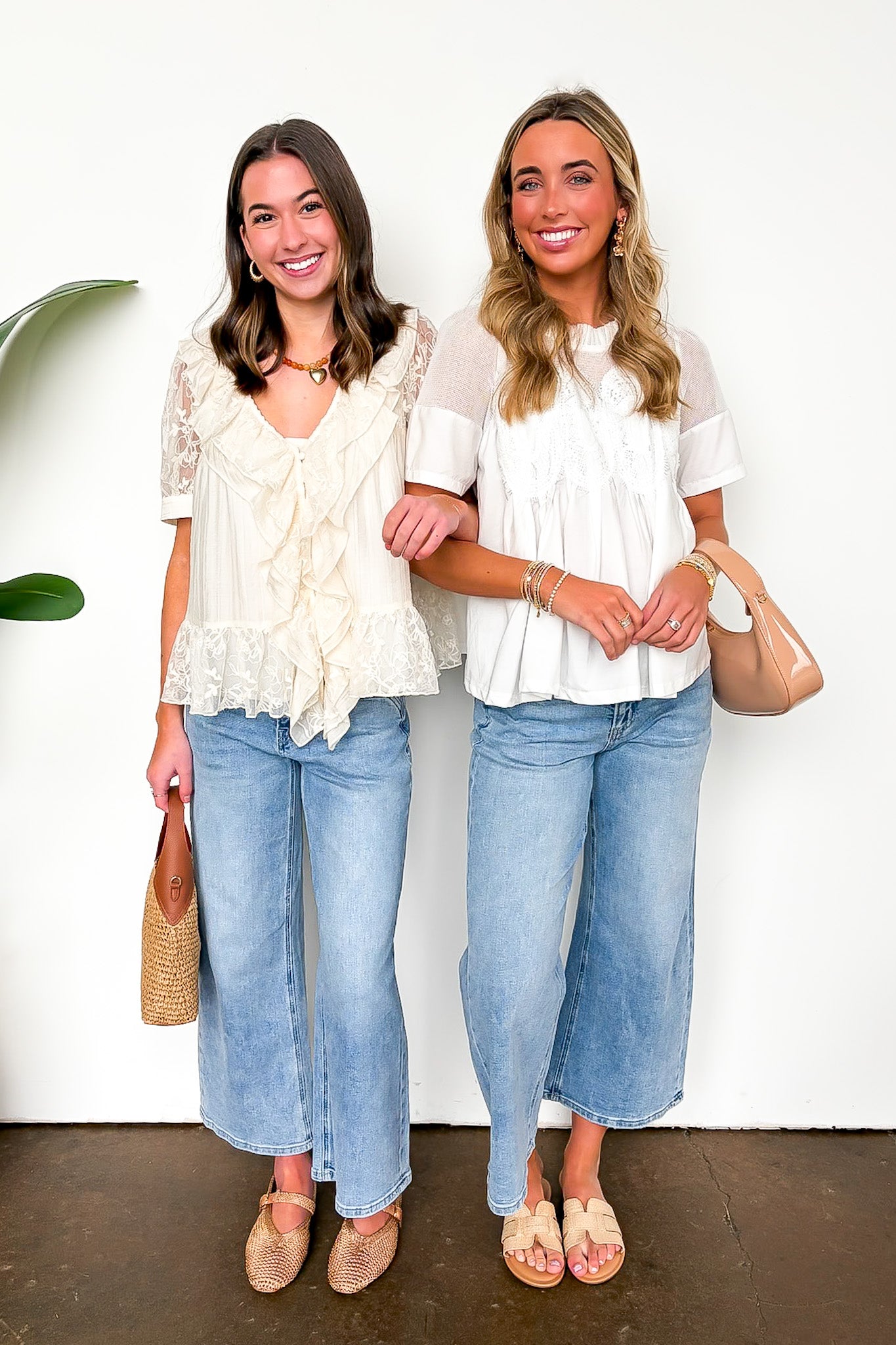 Romance Thread Lace Detail Top