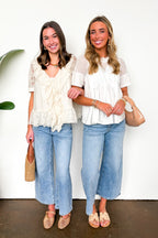 Romance Thread Lace Detail Top - Madison and Mallory