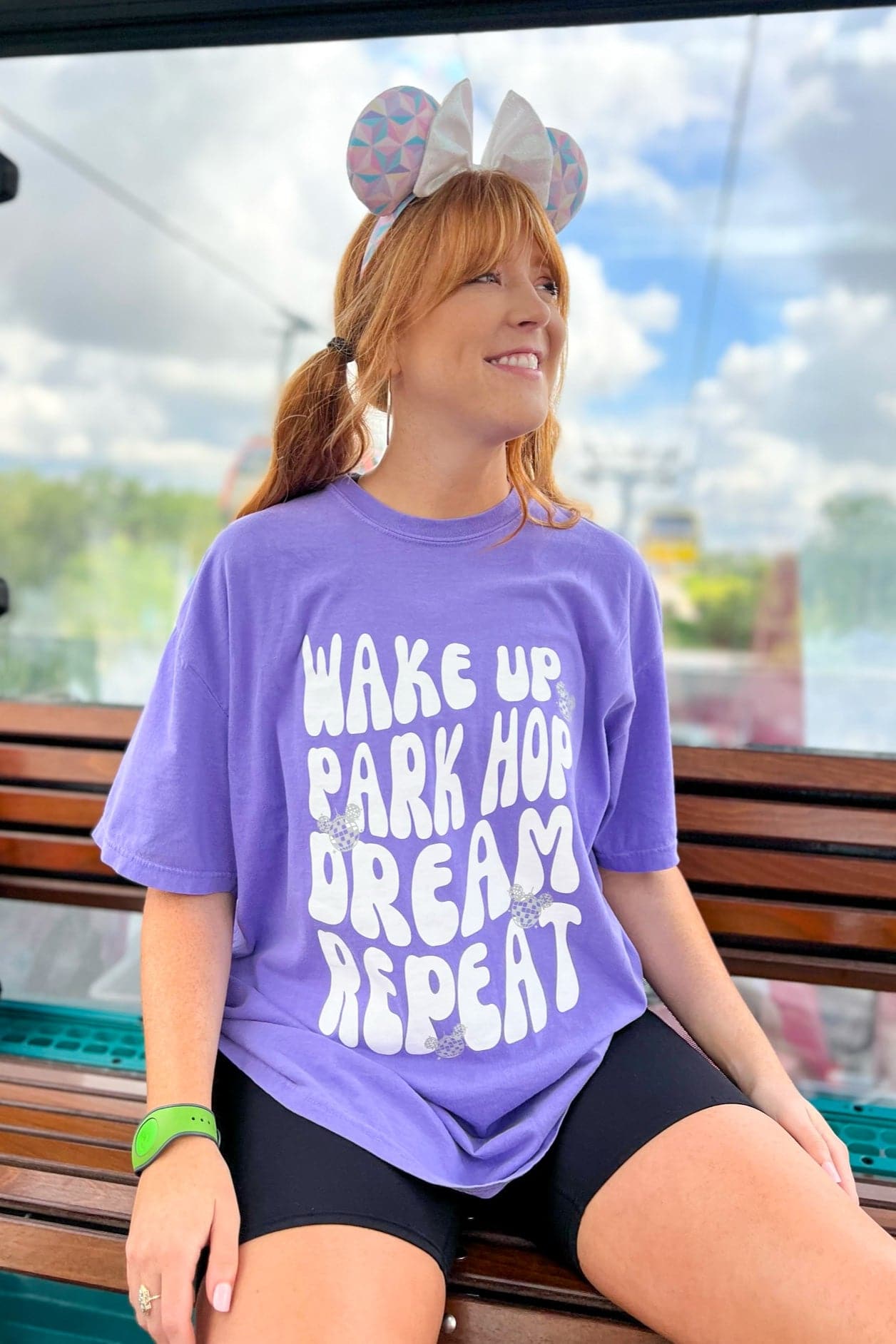  Wake Up. Park Hop. Dream. Repeat Retro Graphic Tee - BACK IN STOCK - Madison and Mallory