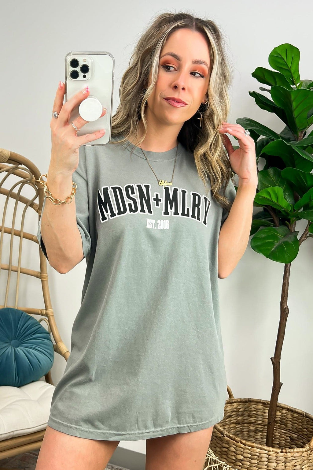 Gray / LXL MADISON + MALLORY 2016 Graphic Tee - Madison and Mallory