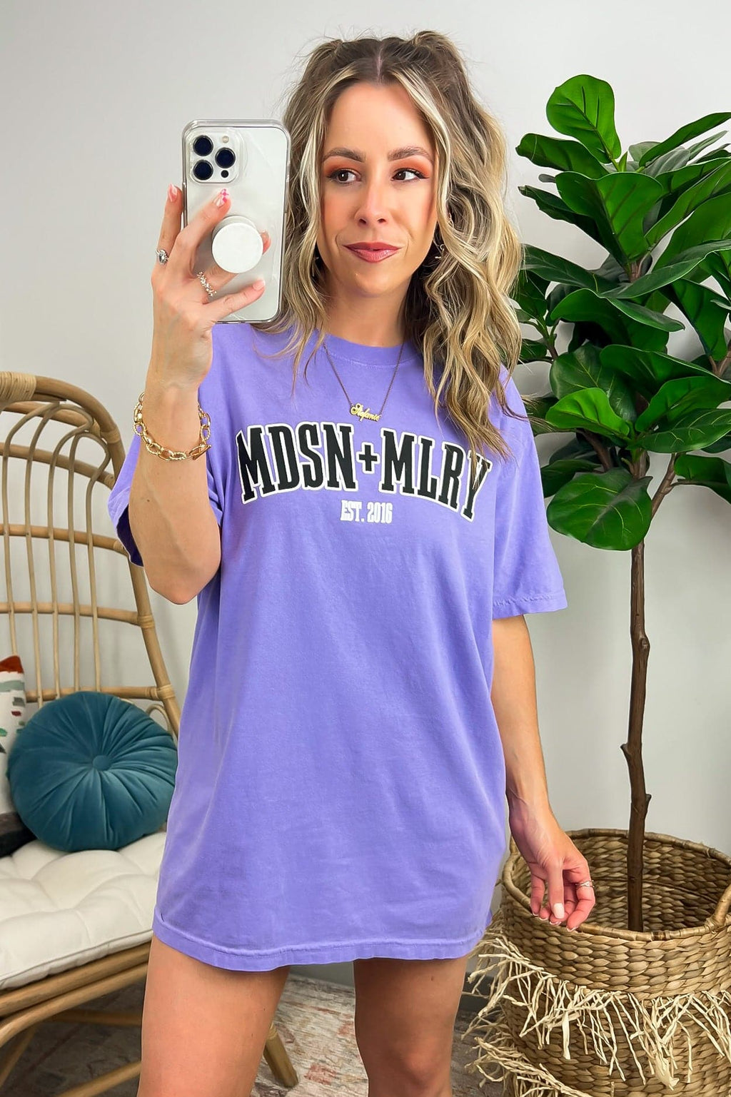 Violet / SM MADISON + MALLORY 2016 Graphic Tee - Madison and Mallory