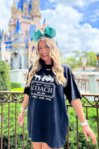 I Only Travel Coach Oversized Graphic Tee - FINAL SALE - Madison and Mallory