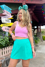 Anzia Perforated A-Line Active Skort - FINAL SALE - Madison and Mallory