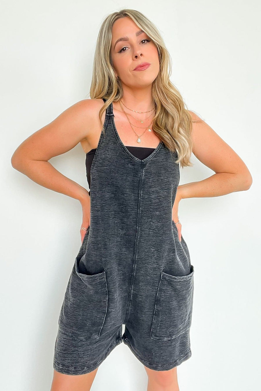  Laena Mineral Wash Lounge Jumper Romper - BACK IN STOCK - Madison and Mallory