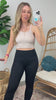 Tiani Strappy Back Ribbed Crop Seamless Tank Top - FINAL SALE - Madison and Mallory