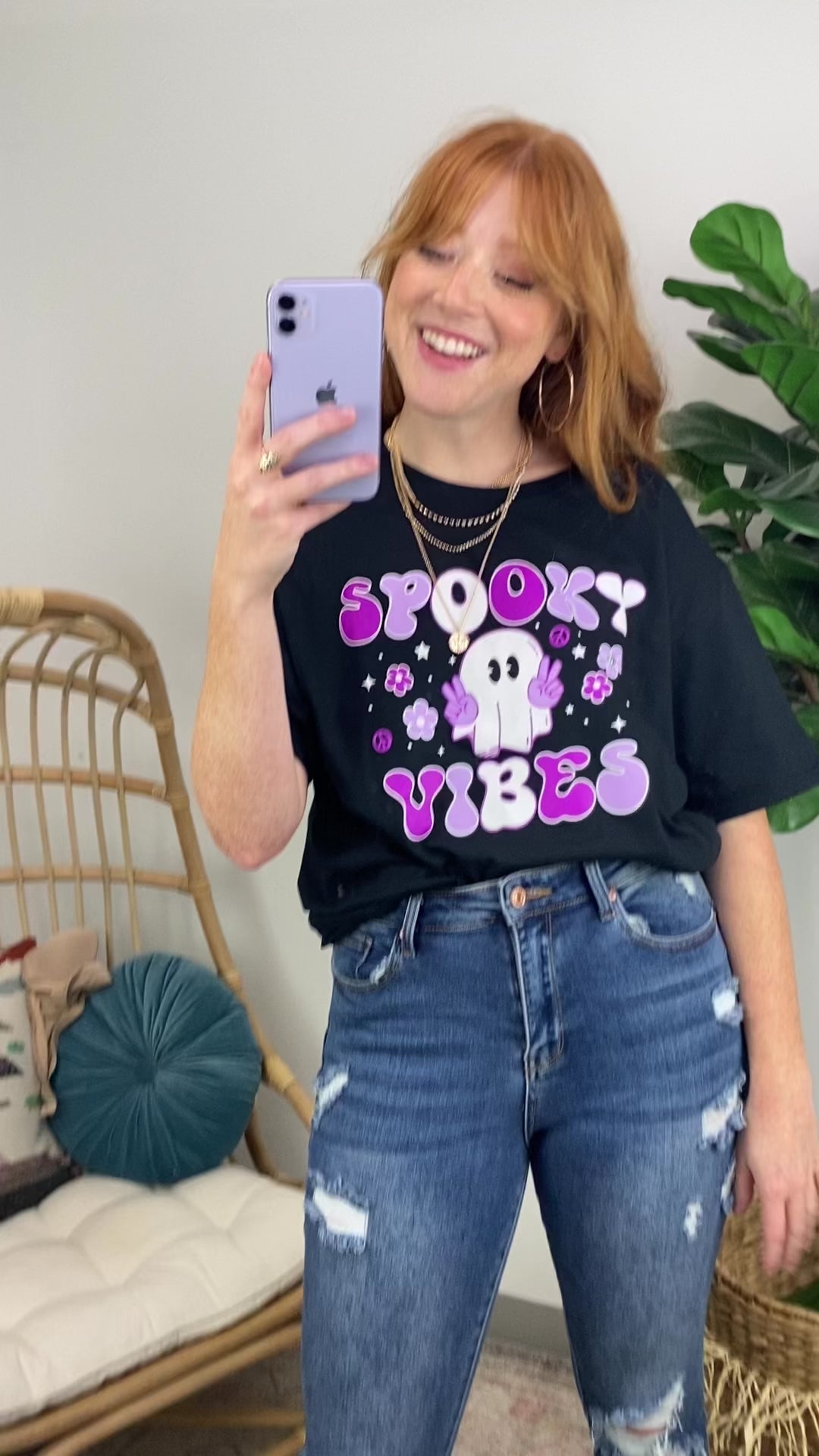 Spooky Vibes Graphic Tee - FINAL SALE - Madison and Mallory