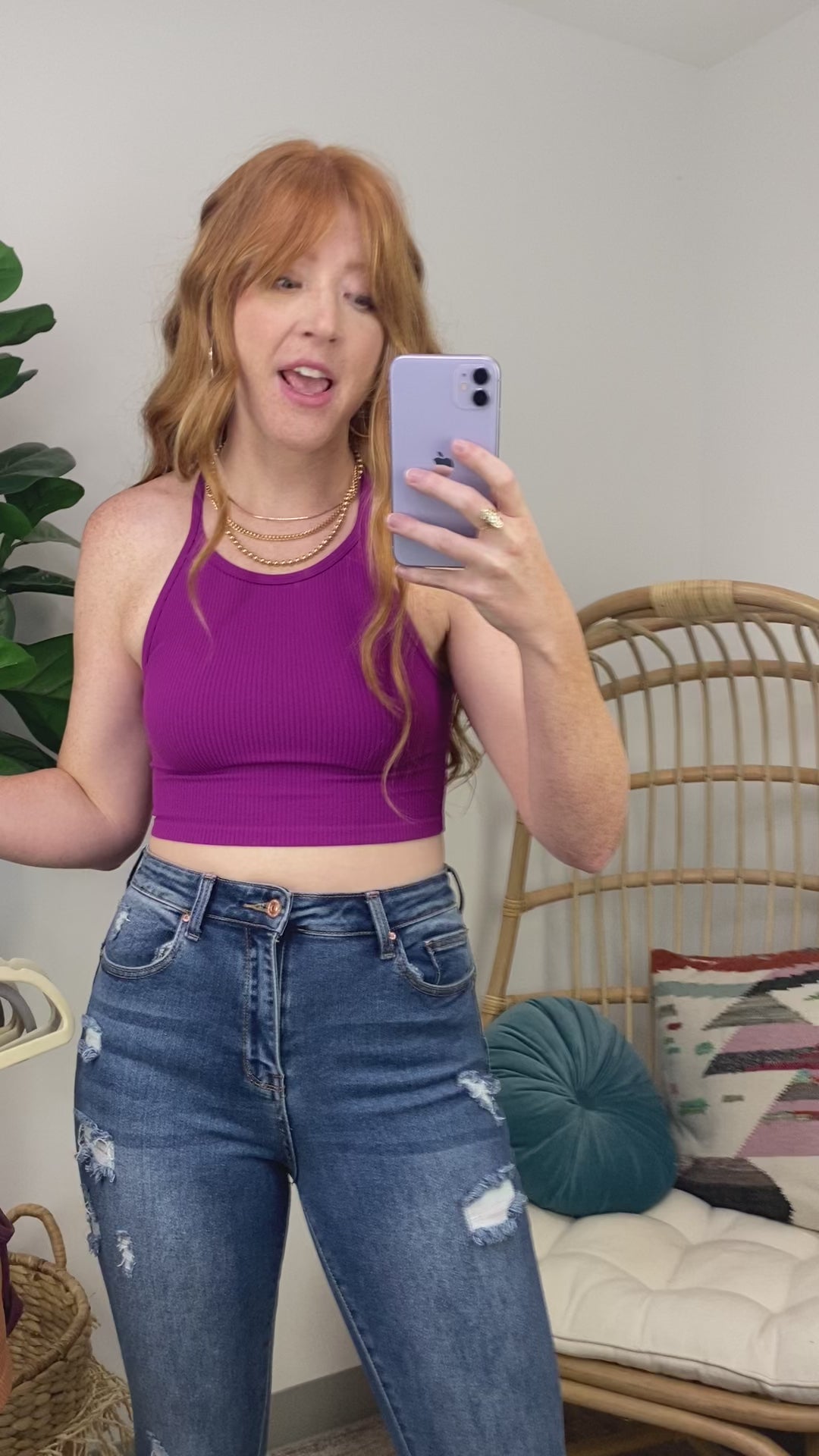 Knock Out Ribbed Halter Top - FINAL SALE - Madison and Mallory