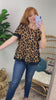 Ready to Adore Animal Print Babydoll Top - FINAL SALE - Madison and Mallory