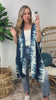 Callidora Tie Dye Wave Print Kimono Top - FINAL SALE - Madison and Mallory