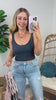 Brandis Ribbed Crop Tank Top - FINAL SALE - Madison and Mallory