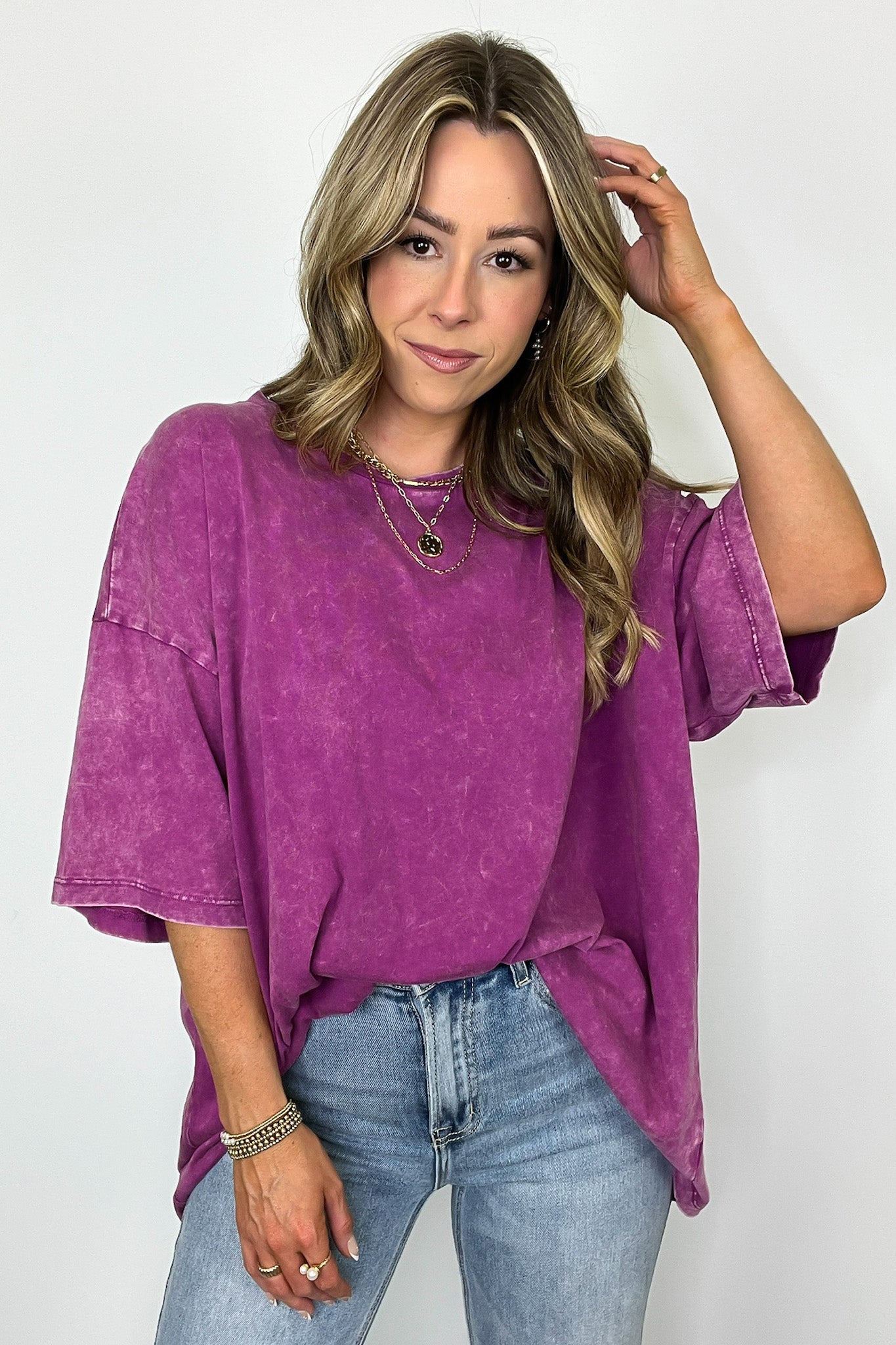  Weekend Awaits Mineral Wash Oversized Top - BACK IN STOCK - Madison and Mallory