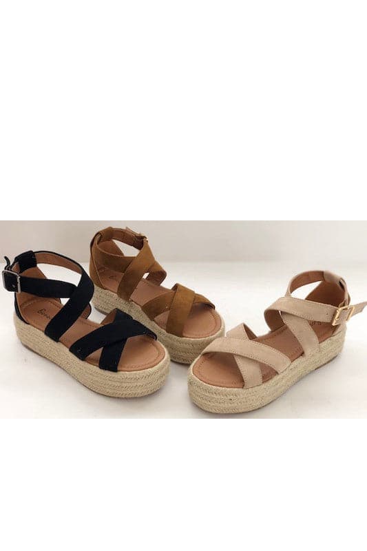  Corsa Espadrile Flatform Wedges - FINAL SALE - Madison and Mallory