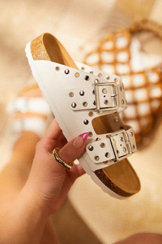  Dilone Studded Strappy Footbed Sandals - FINAL SALE - Madison and Mallory