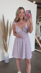 Desti Floral Ruffle Smocked Dress | CURVE - FINAL SALE - Madison and Mallory
