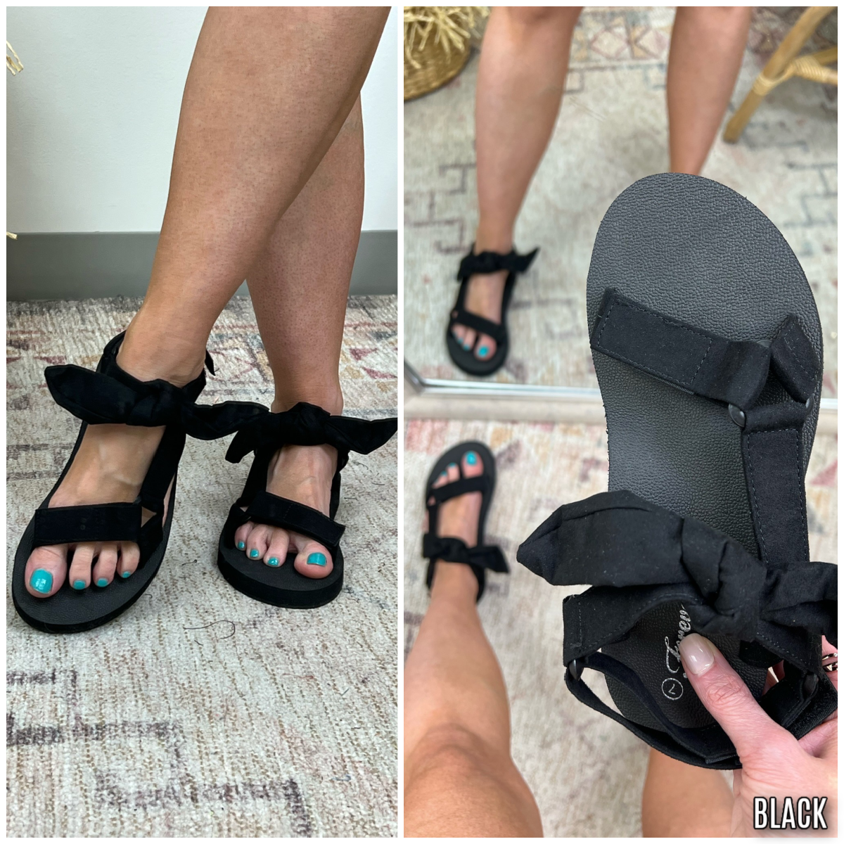  A Little Fierce Velcro Bow Sandals - FINAL SALE - Madison and Mallory