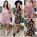  Aden Floral Bell Sleeve Dress - FINAL SALE - Madison and Mallory