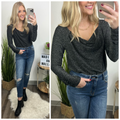 All this Appeal Draped Cowl Neck Bodysuit - FINAL SALE - Madison and Mallory