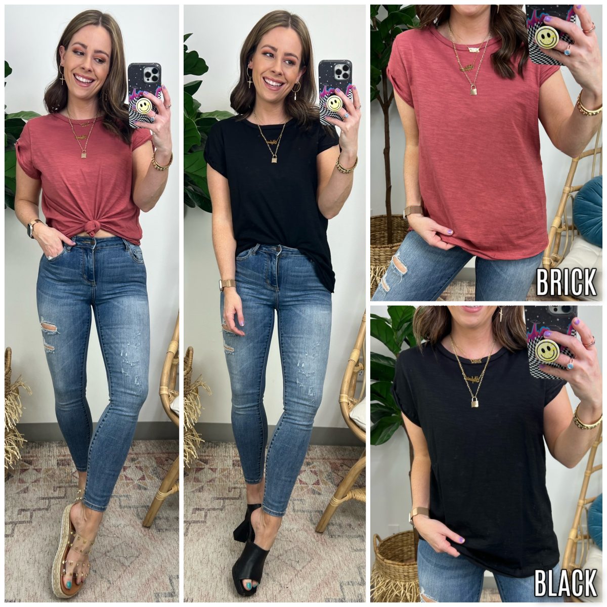  Allicea Short Sleeve Relaxed Top - Madison and Mallory