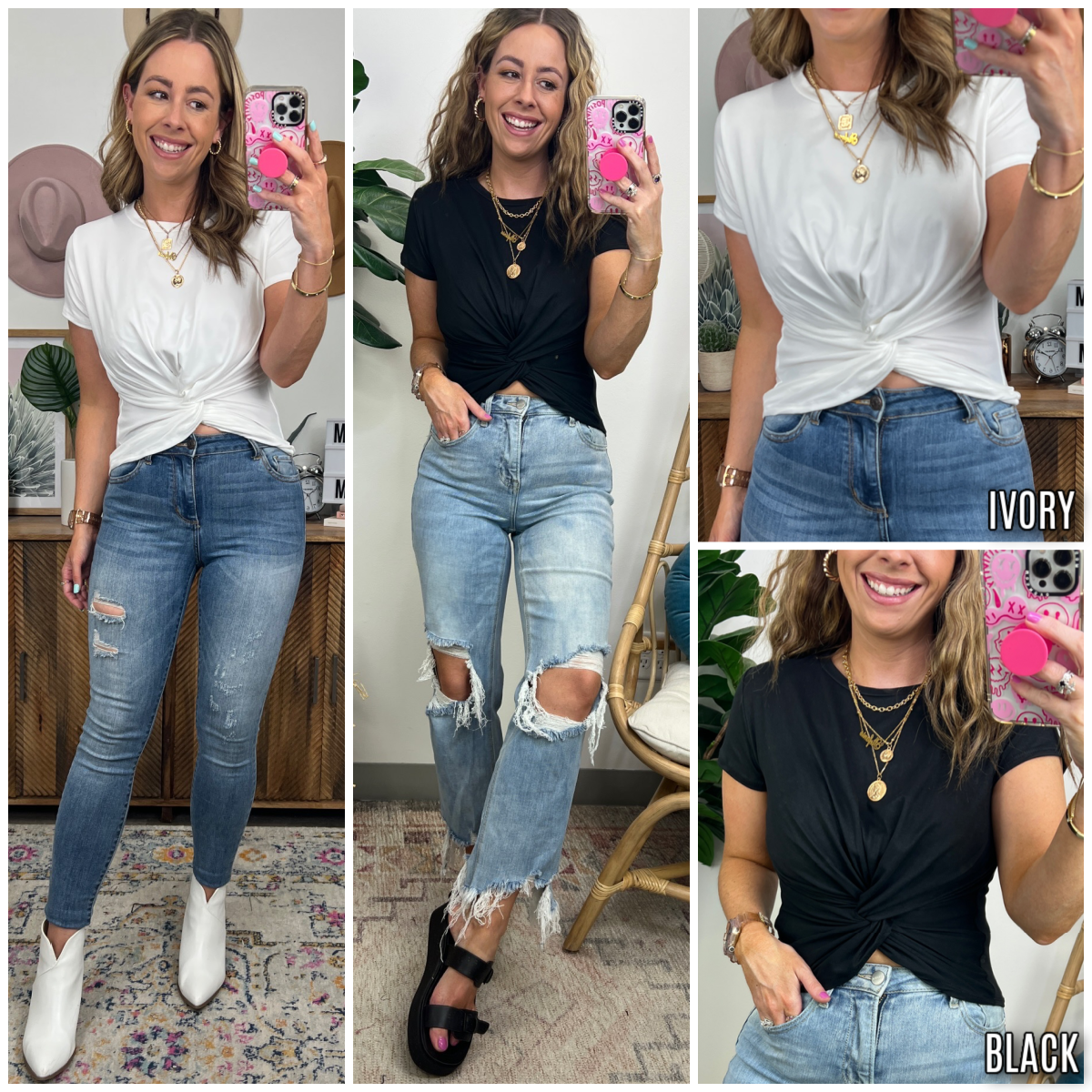  Always a Twist Short Sleeve Top - FINAL SALE - Madison and Mallory