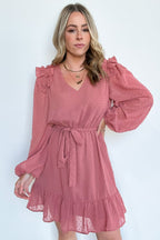  Always Stunning Swiss Dot Ruffle Dress - FINAL SALE - Madison and Mallory