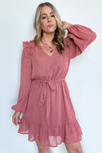  Always Stunning Swiss Dot Ruffle Dress - FINAL SALE - Madison and Mallory