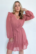  Always Stunning Swiss Dot Ruffle Dress - FINAL SALE - Madison and Mallory