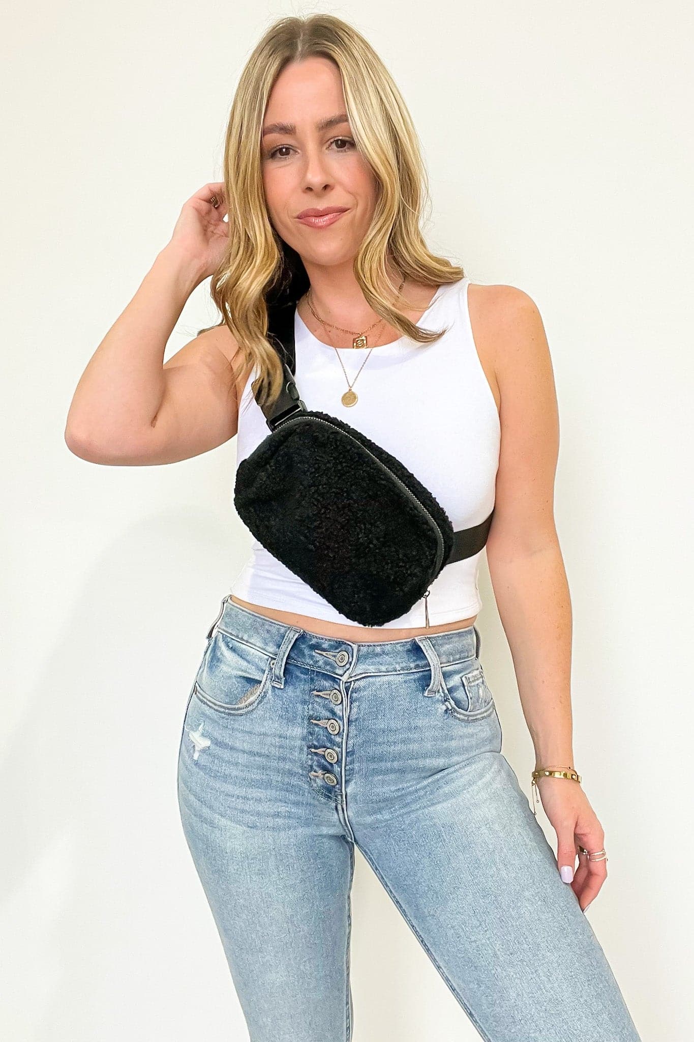Anywhere Fleece Belt Bag - FINAL SALE - Madison and Mallory