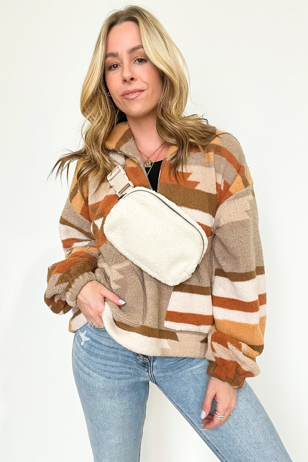 Anywhere Fleece Belt Bag - FINAL SALE - Madison and Mallory