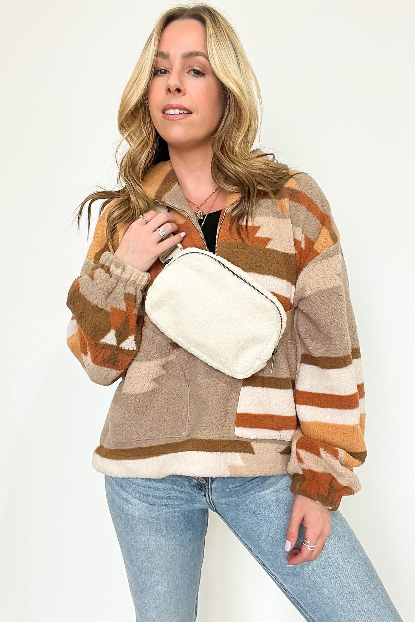 Anywhere Fleece Belt Bag - FINAL SALE - Madison and Mallory