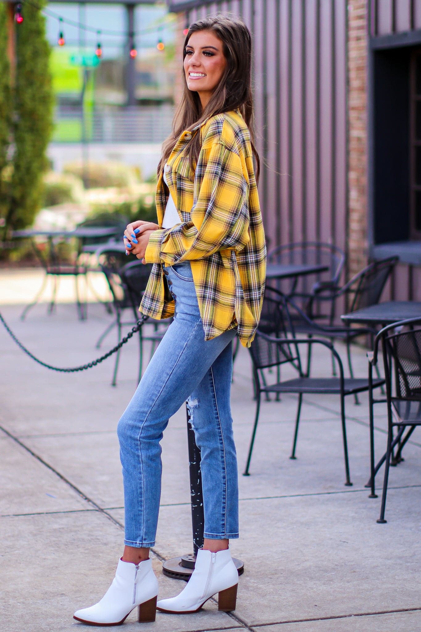  Arellano Oversized Plaid Button Down Shacket - FINAL SALE - Madison and Mallory