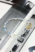 Clear Awaited Love Beaded Toggle Bracelet - FINAL SALE - Madison and Mallory