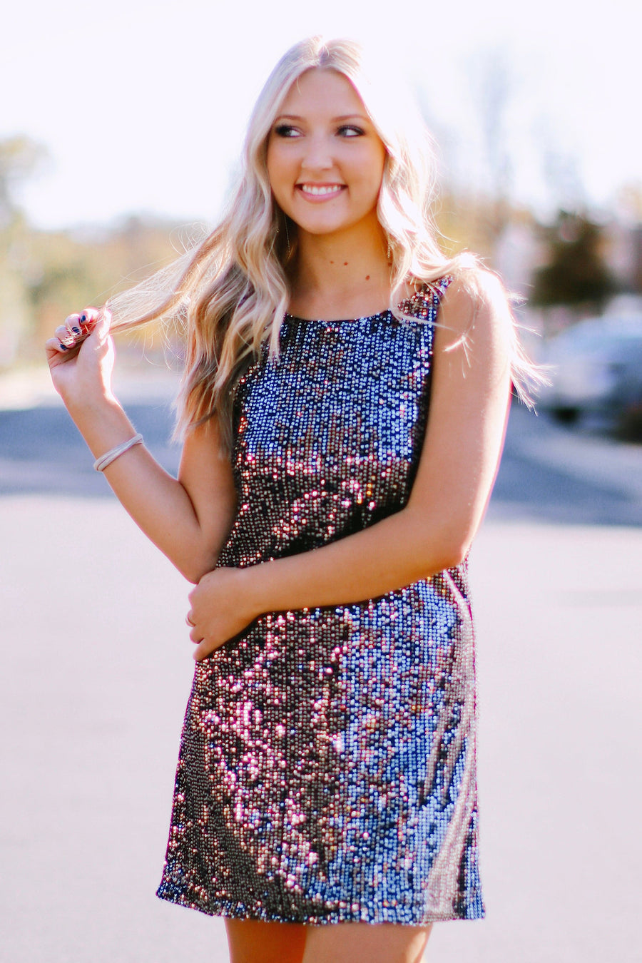  Be Your Date Sequin Detail Dress - FINAL SALE - Madison and Mallory