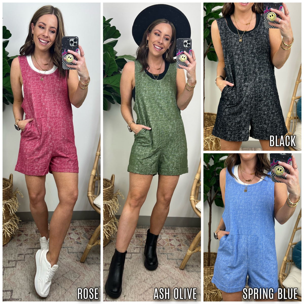  Beale Sleeveless Relaxed Romper - Madison and Mallory