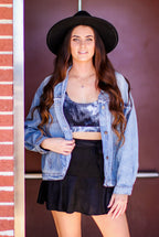  Beale Street Faux Suede Ruffle Skort - FINAL SALE - Madison and Mallory