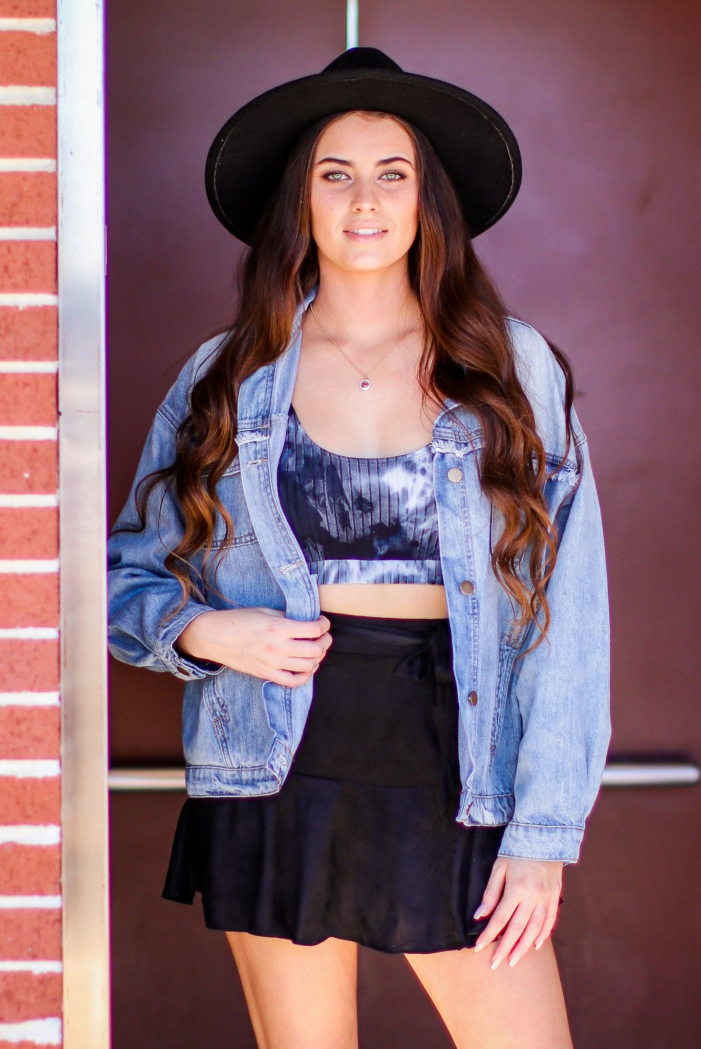  Beale Street Faux Suede Ruffle Skort - FINAL SALE - Madison and Mallory