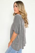  Beatryx Two Tone Rib Knit Oversized Top - BACK IN STOCK - Madison and Mallory