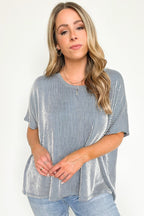  Beatryx Two Tone Rib Knit Oversized Top - BACK IN STOCK - Madison and Mallory