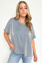  Beatryx Two Tone Rib Knit Oversized Top - BACK IN STOCK - Madison and Mallory