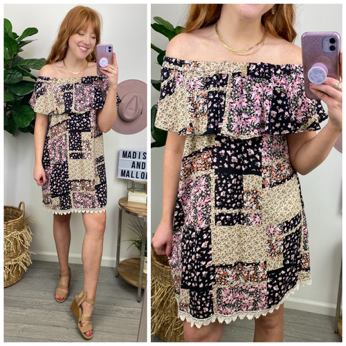 Beauty in the Breeze Off Shoulder Ruffle Dress - FINAL SALE - Madison and Mallory