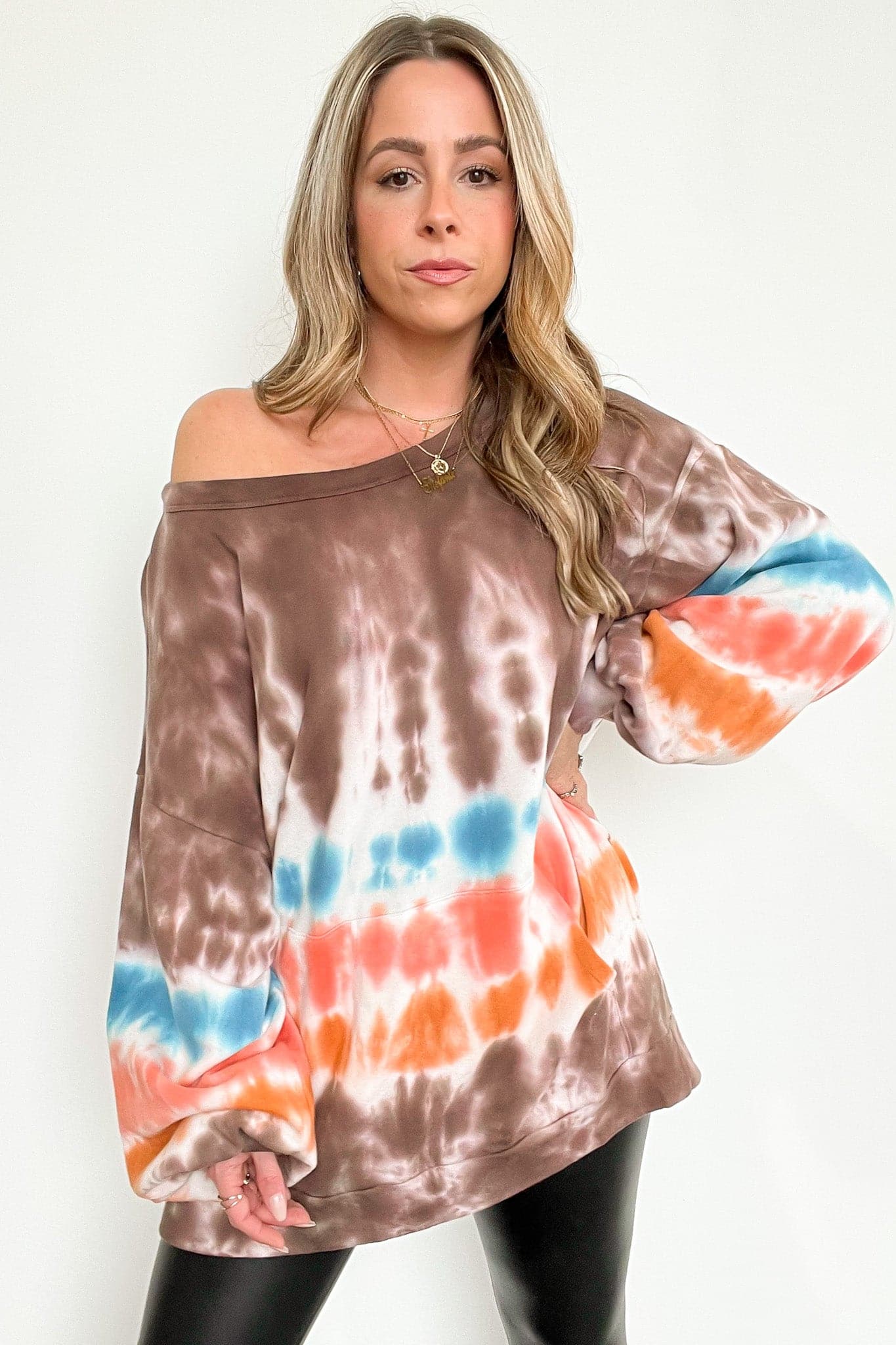  Beckee Tie Dye Pocket Pullover - FINAL SALE - Madison and Mallory