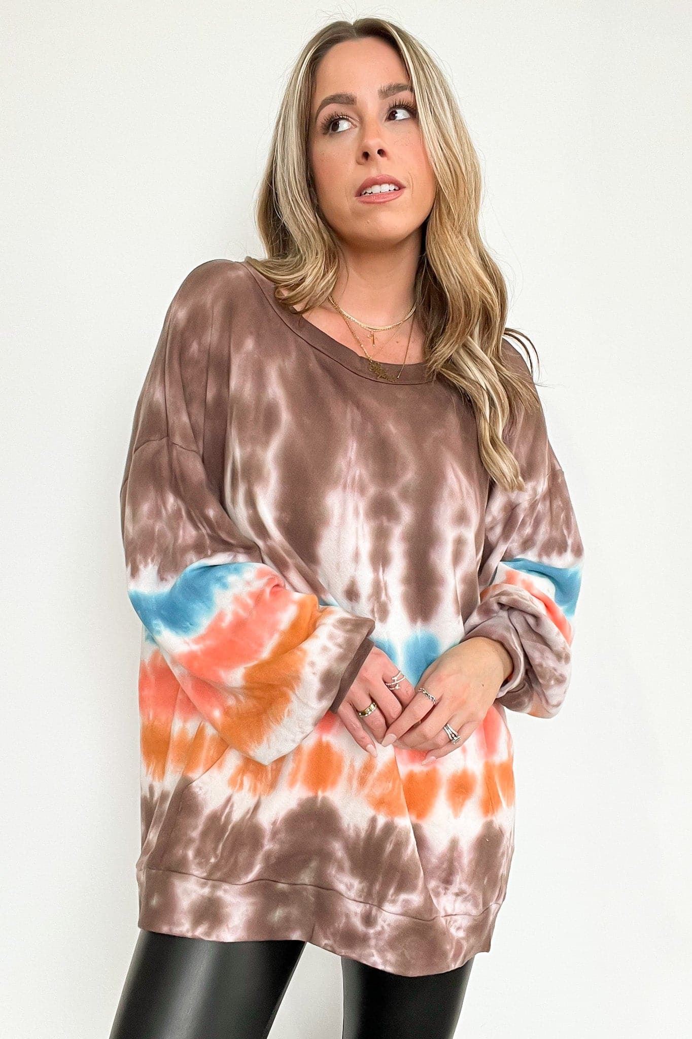  Beckee Tie Dye Pocket Pullover - FINAL SALE - Madison and Mallory